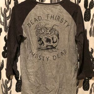 Cotton On 3 Quarter sleeve “Dead Thirsty” t-shirt
